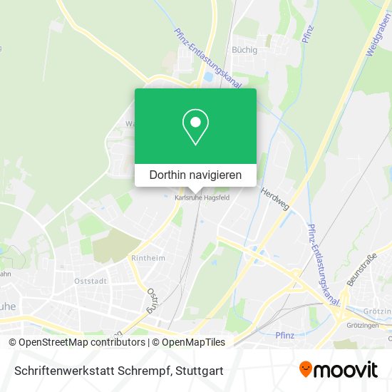 Schriftenwerkstatt Schrempf Karte