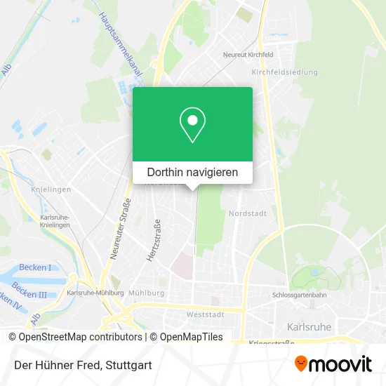 Der Hühner Fred Karte