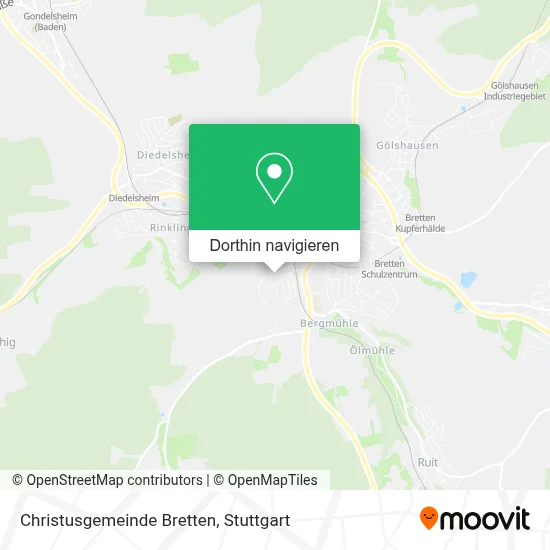 Christusgemeinde Bretten Karte