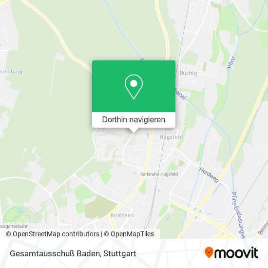 Gesamtausschuß Baden Karte