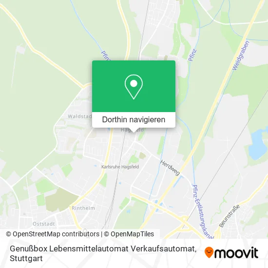 Genußbox Lebensmittelautomat Verkaufsautomat Karte