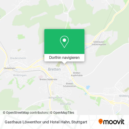 Gasthaus Löwenthor und Hotel Hahn Karte
