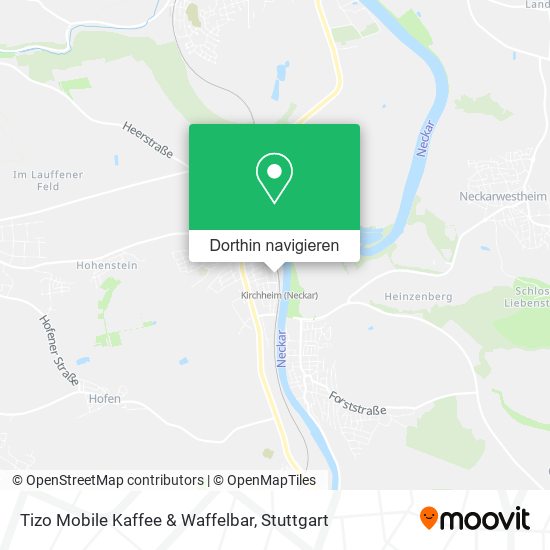 Tizo Mobile Kaffee & Waffelbar Karte
