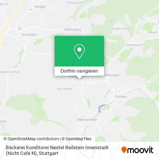 Bäckerei Konditorei Nestel Beilstein Innenstadt (Nicht Café N) Karte