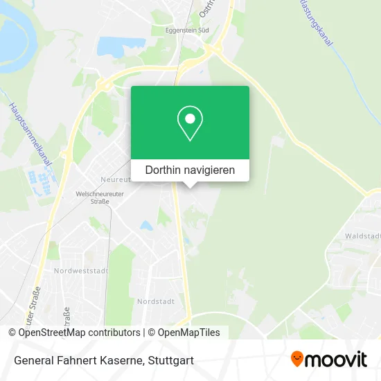 General Fahnert Kaserne Karte