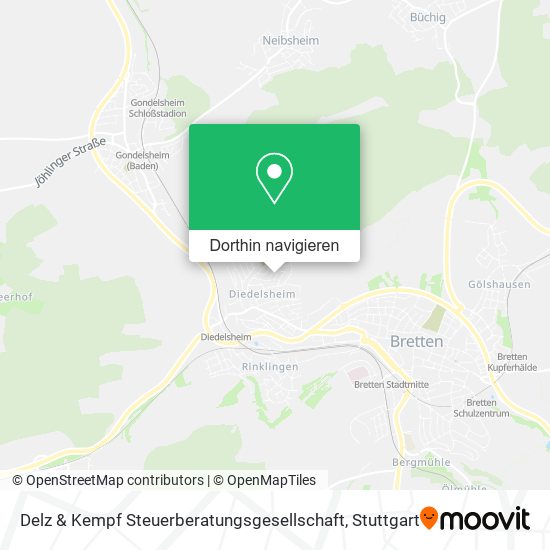 Delz & Kempf Steuerberatungsgesellschaft Karte