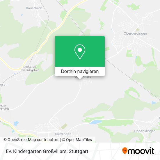 Ev. Kindergarten Großvillars Karte