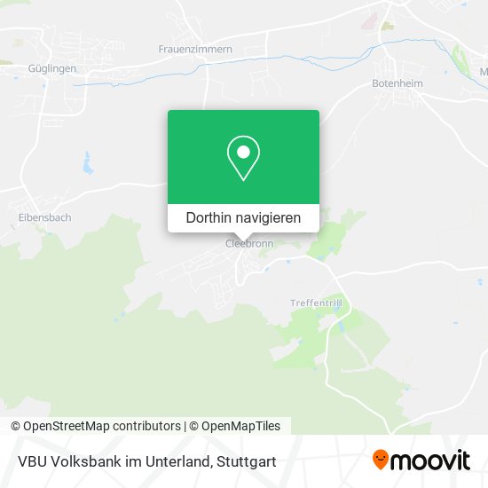 VBU Volksbank im Unterland Karte