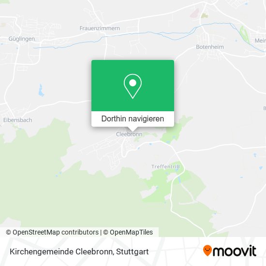 Kirchengemeinde Cleebronn Karte