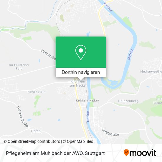 Pflegeheim am Mühlbach der AWO Karte
