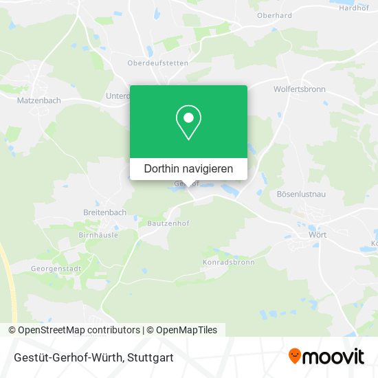 Gestüt-Gerhof-Würth Karte