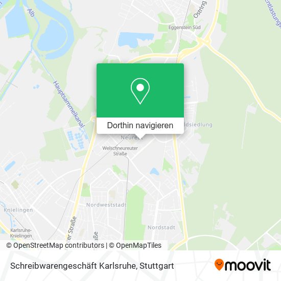 Schreibwarengeschäft Karlsruhe Karte