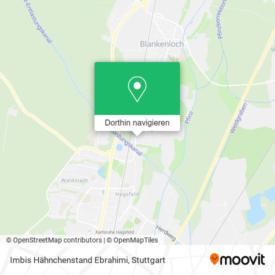 Imbis Hähnchenstand Ebrahimi Karte