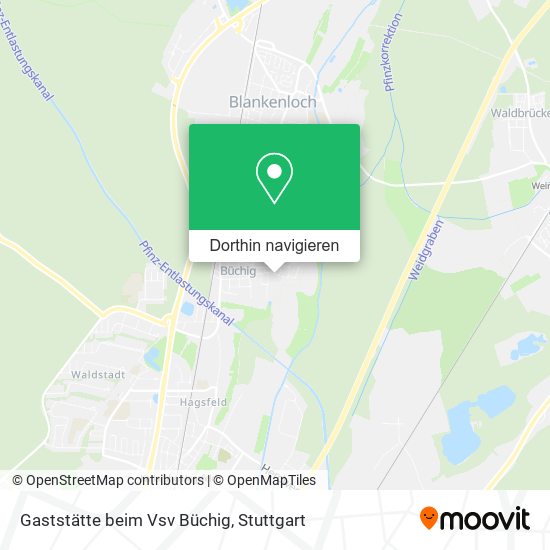 Gaststätte beim Vsv Büchig Karte