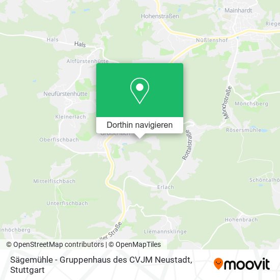 Sägemühle - Gruppenhaus des CVJM Neustadt Karte