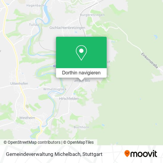 Gemeindeverwaltung Michelbach Karte