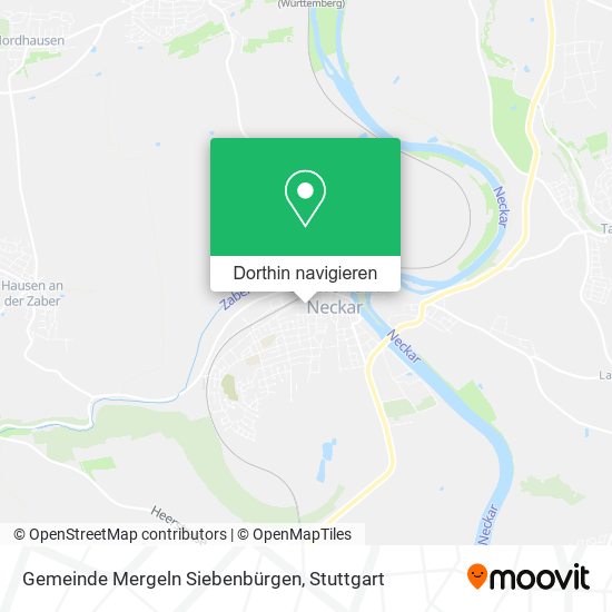 Gemeinde Mergeln Siebenbürgen Karte