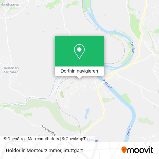 Hölderlin Monteurzimmer Karte