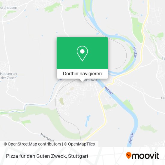 Pizza für den Guten Zweck Karte