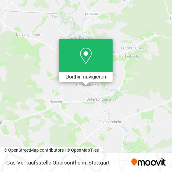 Gas-Verkaufsstelle Obersontheim Karte