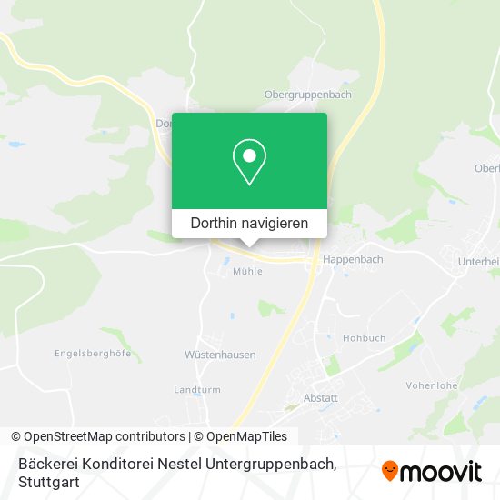 Bäckerei Konditorei Nestel Untergruppenbach Karte