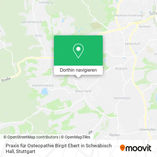 Praxis für Osteopathie Birgit Ebert in Schwäbisch Hall Karte