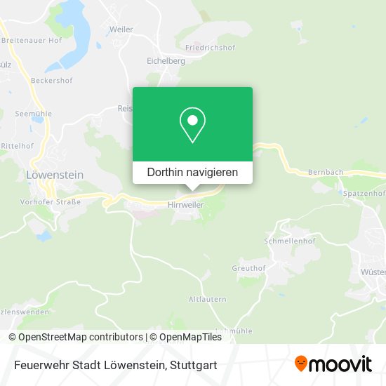 Feuerwehr Stadt Löwenstein Karte