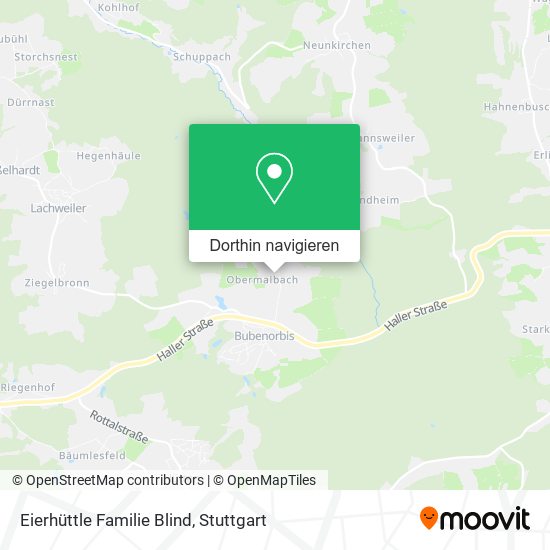 Eierhüttle Familie Blind Karte