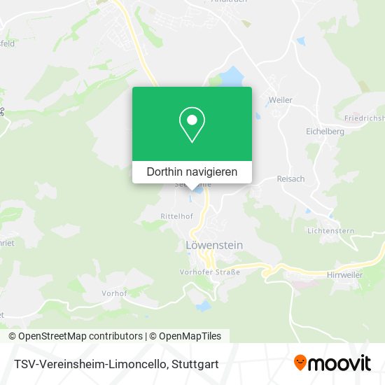 TSV-Vereinsheim-Limoncello Karte