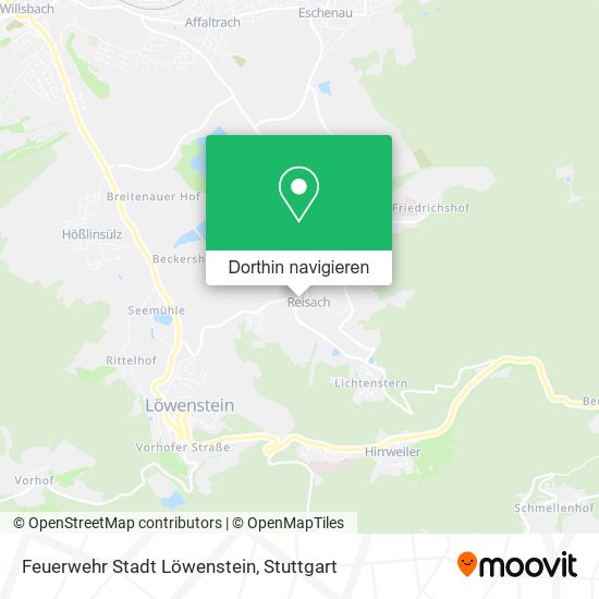 Feuerwehr Stadt Löwenstein Karte