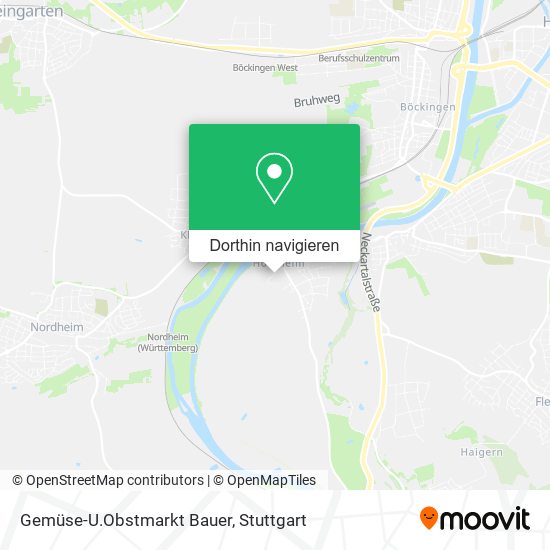 Gemüse-U.Obstmarkt Bauer Karte