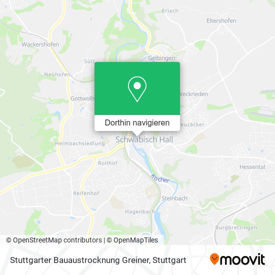 Stuttgarter Bauaustrocknung Greiner Karte