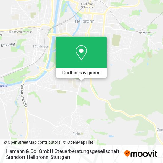 Hamann & Co. GmbH Steuerberatungsgesellschaft Standort Heilbronn Karte