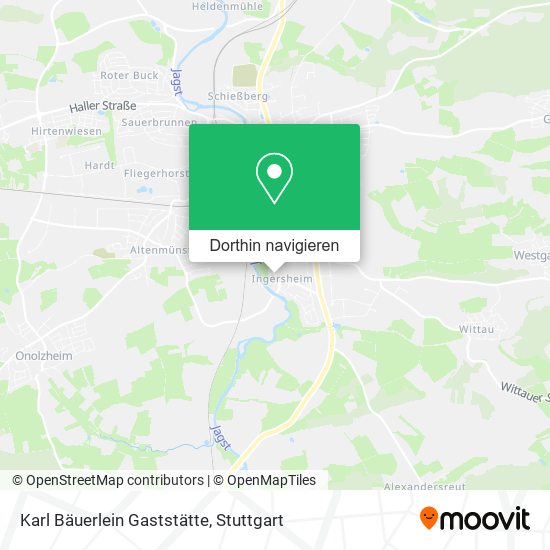 Karl Bäuerlein Gaststätte Karte