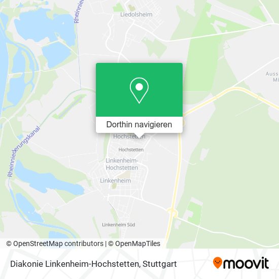 Diakonie Linkenheim-Hochstetten Karte