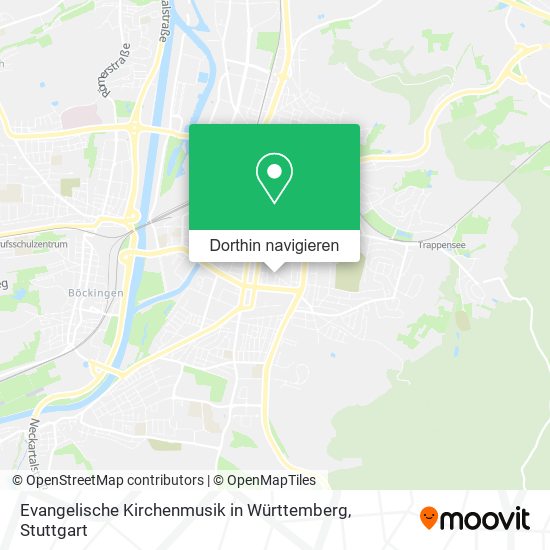 Evangelische Kirchenmusik in Württemberg Karte