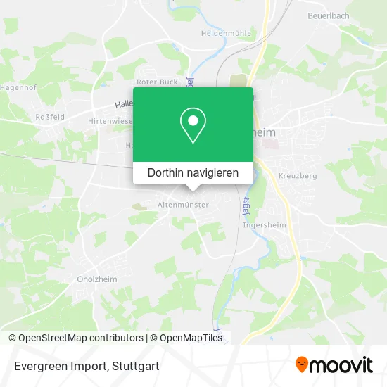 Evergreen Import Karte