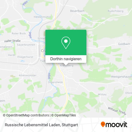 Russische Lebensmittel Laden Karte