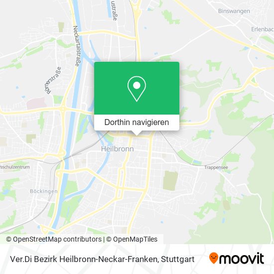 Ver.Di Bezirk Heilbronn-Neckar-Franken Karte