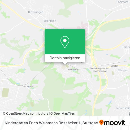 Kindergarten Erich-Weismann Rossäcker 1 Karte