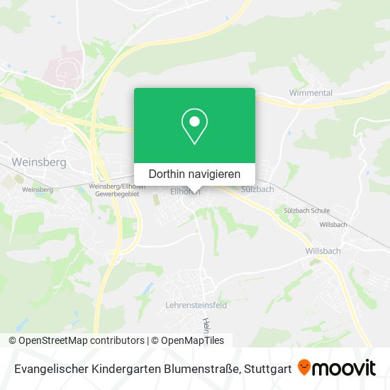 Evangelischer Kindergarten Blumenstraße Karte