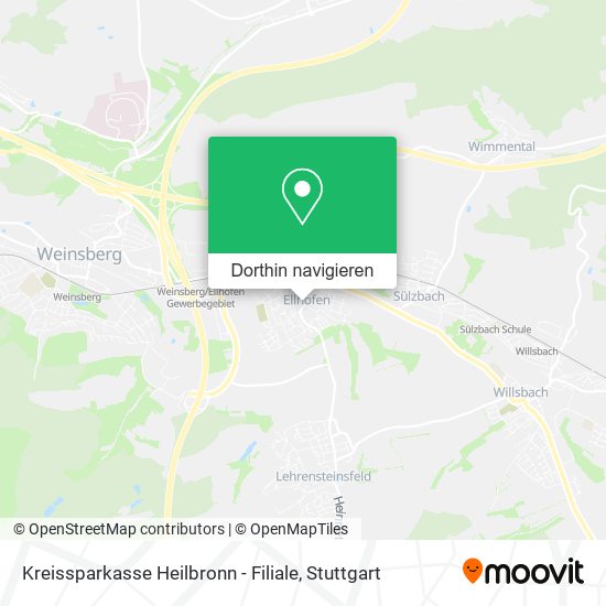 Kreissparkasse Heilbronn - Filiale Karte