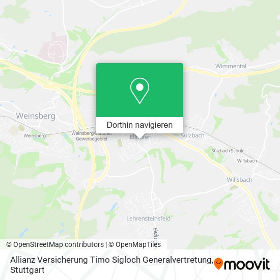 Allianz Versicherung Timo Sigloch Generalvertretung Karte