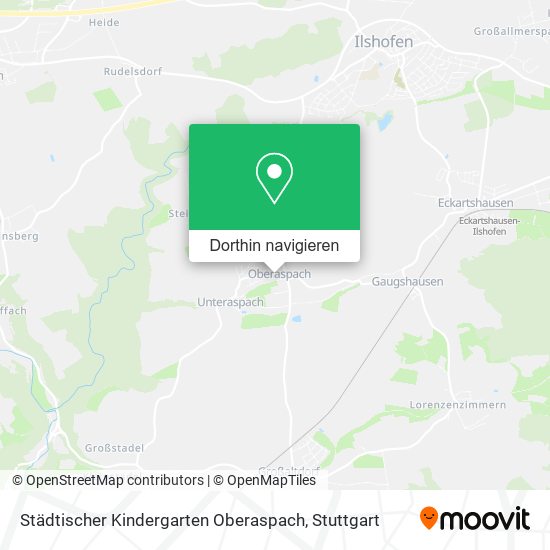 Städtischer Kindergarten Oberaspach Karte
