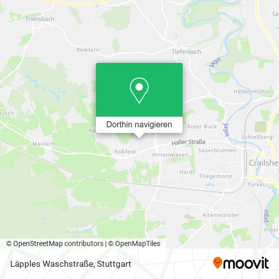 Läpples Waschstraße Karte