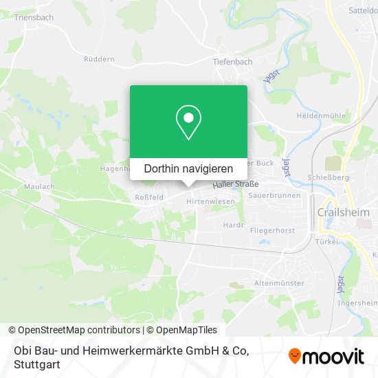 Obi Bau- und Heimwerkermärkte GmbH & Co Karte