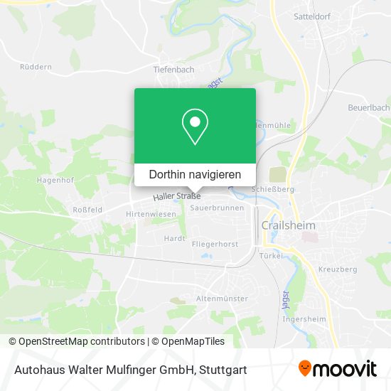 Autohaus Walter Mulfinger GmbH Karte