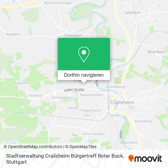 Stadtverwaltung Crailsheim Bürgertreff Roter Buck Karte