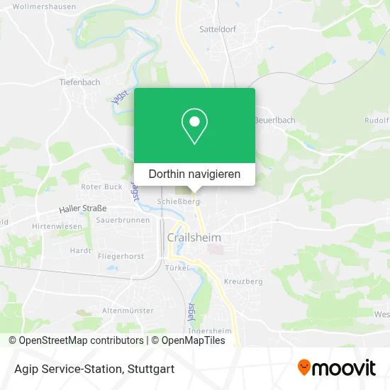 Agip Service-Station Karte