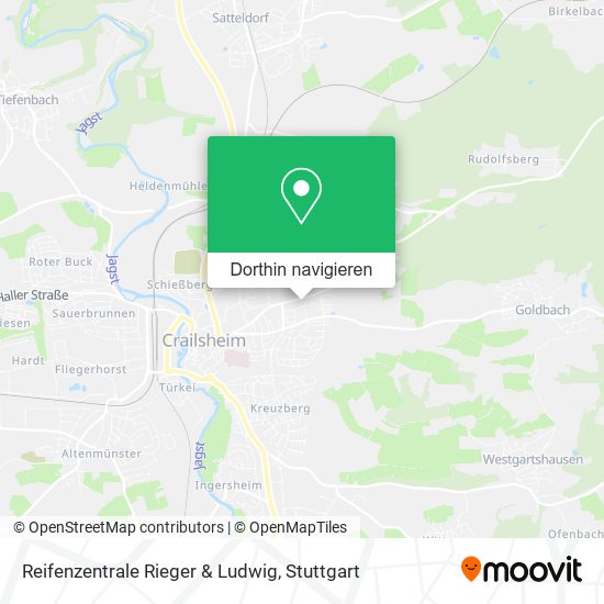 Reifenzentrale Rieger & Ludwig Karte
